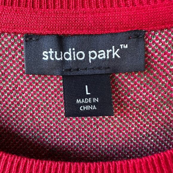 NWT Studio Park x Alberti Popaj Men’s Holiday Kitsch Gingerbread Sweater L QVC - Picture 4 of 7